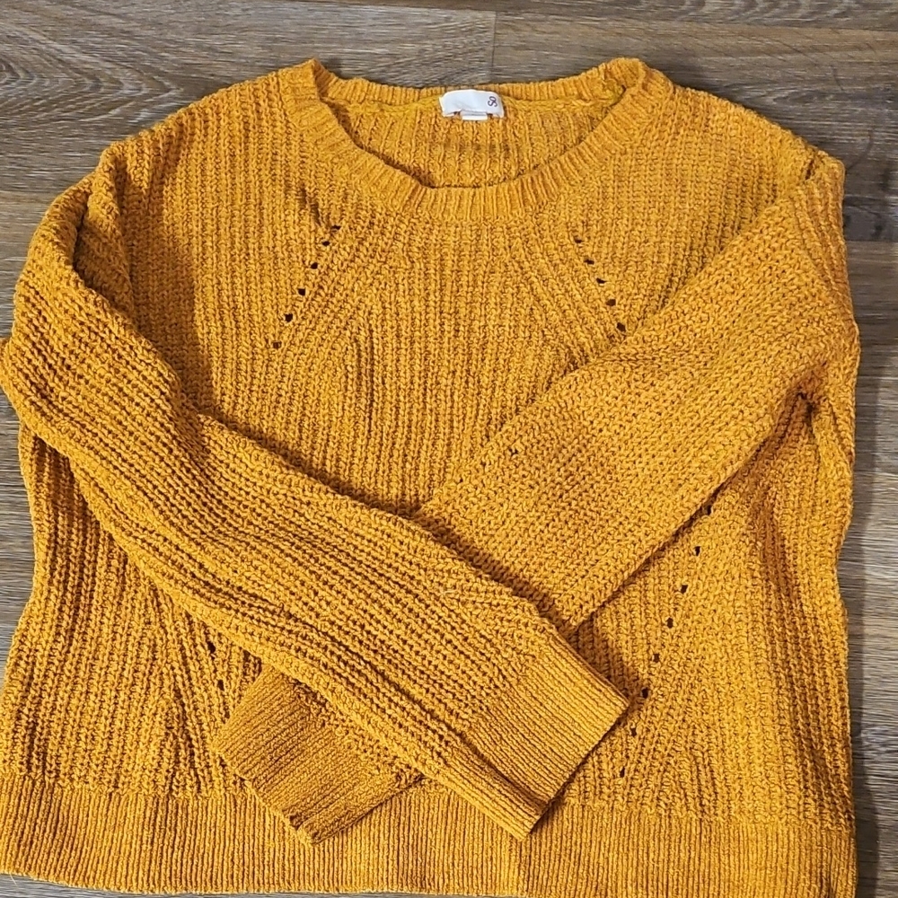 SO Mustard Crew Neck Sweater